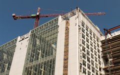 汉阴县当局机关大院办公楼表墙刷新工程